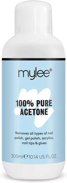 Mylee 100% Pure Acetone Gel Nail Polish Remover for UV/LED, Gel Soak Off, Remove