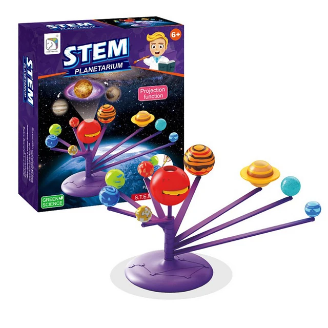 SOLAR SYSTEM PLANETARIUM DIY Science Planet Model Stem Toys Gift for ...