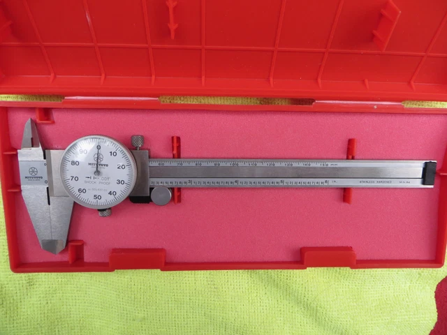Mitutoyo 505-637-50 6”Precision Machinist Dial Caliper UNUSED? Very Nice