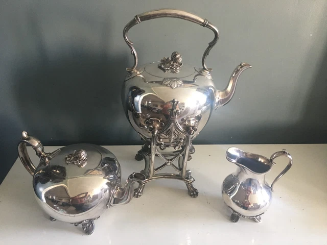 Théière En Métal Argenté James Dixon Sheffield - Vintage