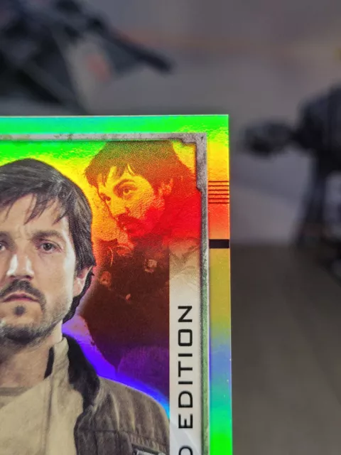 2016 Topps Rogue One Cassian Andor Gold UK Limited Edition - Rare 2