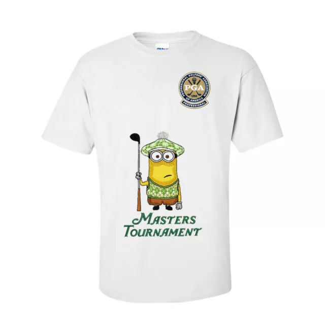 Masters PGA MINIONS Embroidered 2024 Champions Golf T-Shirt Size S - 5XL