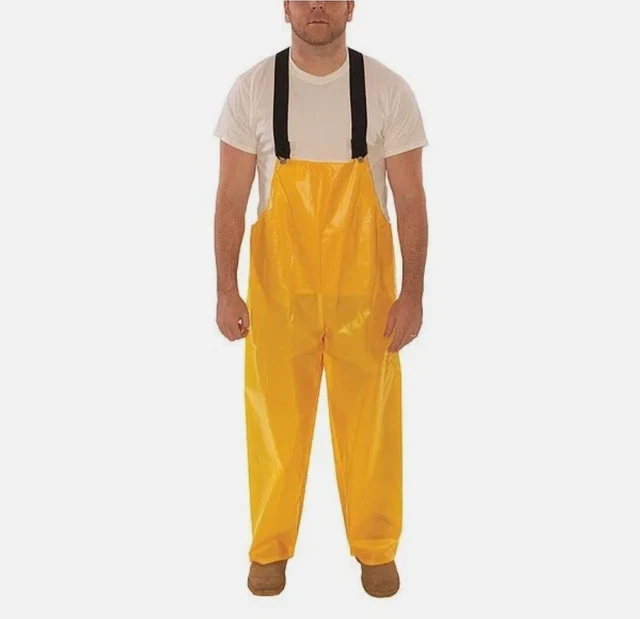 NEW Tingley O22007 Iron Eagle Rain Bib Overall XL Unrated Yellow Extra Large