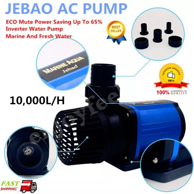 NEW JEBAO AC SUPER ECO 10000L/H Wet Dry Slient Pond Water Pump 65% Energy Saving