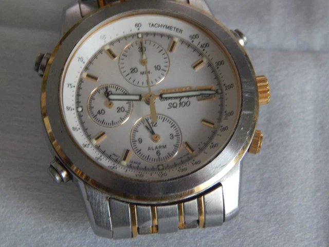Montre Pendentif Seiko Vintage - Modèle Bracelet, Occasion Très Bon état Général