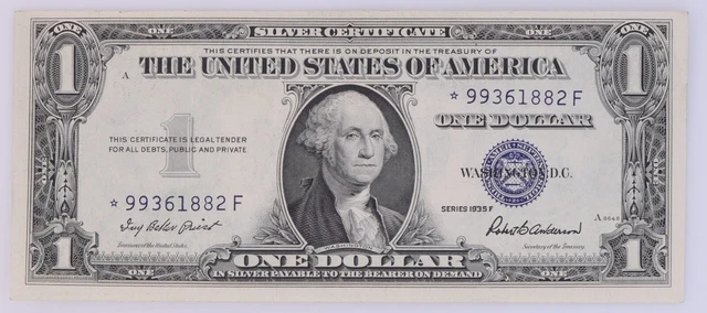 1935 F $1 Silver Certificate - STAR NOTE Fr. # 1615*