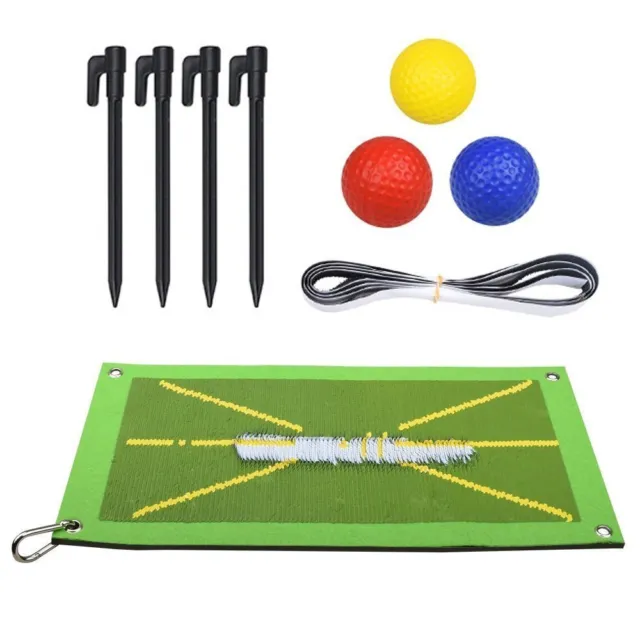 Golfmatte Abschlagmatte 24x49cm Gras Gummi Outdoor Erkennung Batting Practice