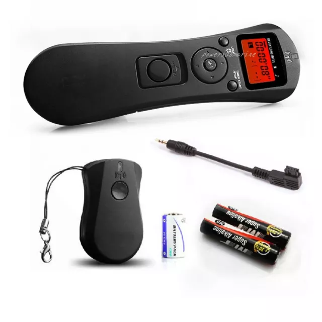 Wireless Shutter Remote Release Control Time Lapse 2.4GHz For Sony A350 A550 A77