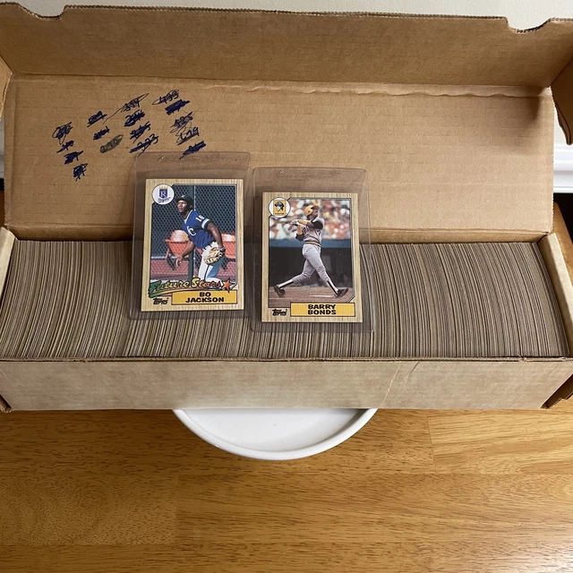 1987 Topps baseball complete set (792/792) - Barry Bonds/Bo Jackson RC