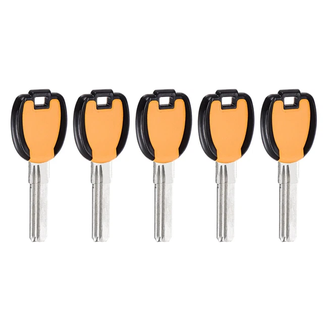 Key Blank, 29mm Length 2 Slot Brass New Uncut Replacement Tool 5 Pcs