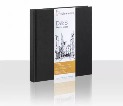 Hahnemühle Papier Skizzenbuch D&S, 14 x 14 cm, 140 g/m²|Schreibwaren