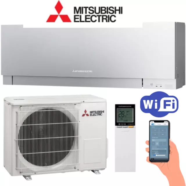 Mitsubishi Climatisation Premium Design Argent MSZ-EF50VGKS 5,0kW 18000BTU Clima 2