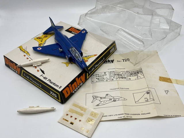 Cúpula De Cabina Transparente De Repuesto Para Aviones Phantom De Dinky Toys (modelos 725, 727, 730, 733)