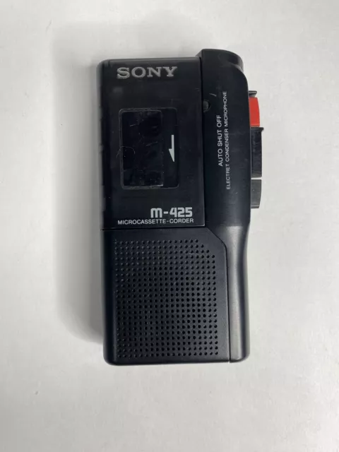 Sony M-425 Microcassette-Corder Voice Recorder - FOR PARTS/REPAIR - NOT WORKING