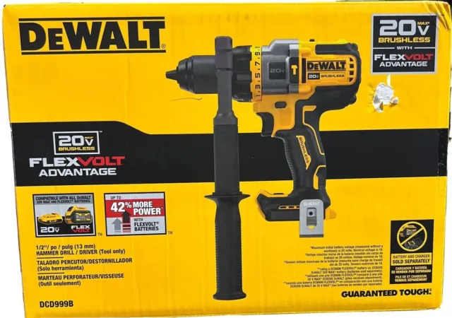 Dewalt DCD999D Flexvolt 1/2" Hammer Drill Driver Kit BRAND NEW!!