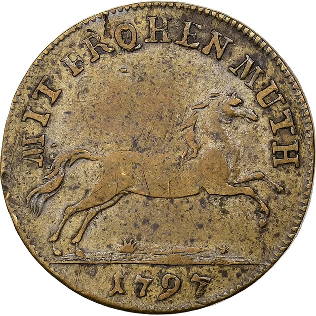 LOT 2 JETONS monnaie GEORGIUS III In Mémory Of The Good Old Days 1788