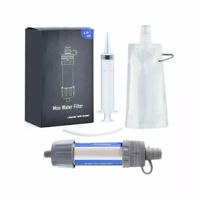 6-in-1 water filter set outdoor camping mobile water treatment up to 5000 litres