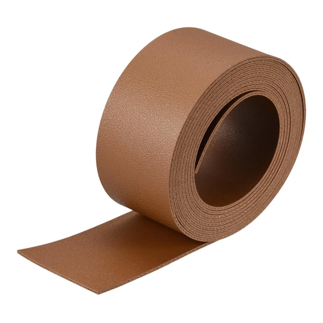 Imitación Cuero Tira Cuero Correa Doble Cara 200cm x 4cm Claro Marrón para DIY