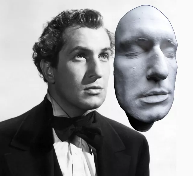 Vincent Price Rare Early Life Mask Cast from the 1940's: Dead Heat, Dr. Phibes