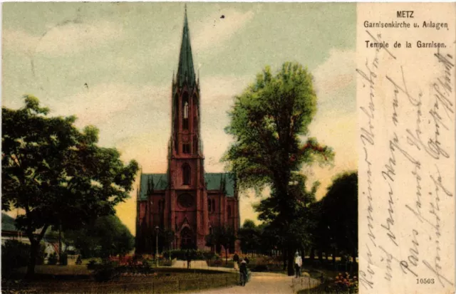 CPA AK METZ garrison church and alagen - TEMPLE de la Garrison (455040)