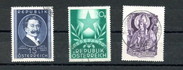 Briefmarken  Österreich Lot aus 1949  gest