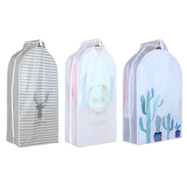 1 pieza Traje Impermeable Prenda Bolso Protector Traje Bolsa de Viaje Prenda Armario