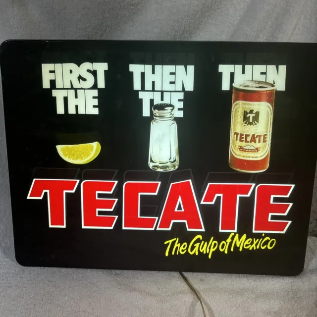 Awesome Tecate Beer Light Up Sign The Gulp Of Mexico