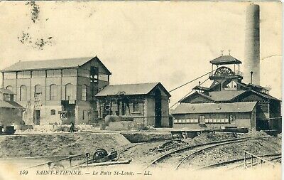 France Saint-Etienne - Le Puits St-Louis 1910 postcard