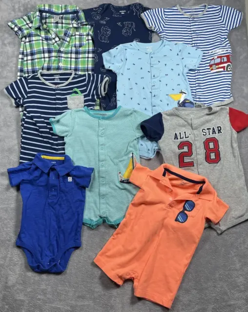Carters Bodysuit Baby Boys 18-24 Months Bulk Infant Summer Casual Fun