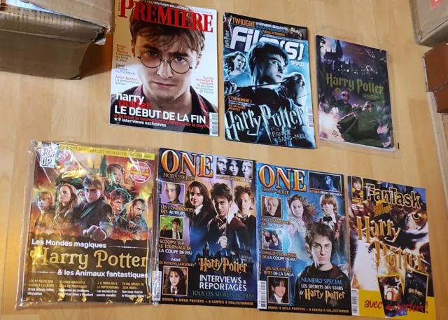 Gros Lot Harry Potter encyclopedie magazines revues poster ,Bd Et Livre De Fans