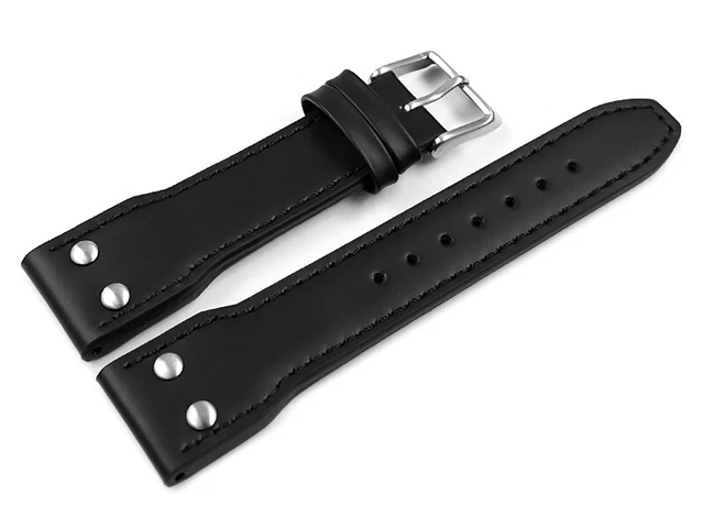 Bracelet De Montre En Cuir De Buffle - Marron Clair - Largeurs 18/20/22/24mm - Neuf Avec étiquettes