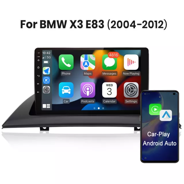 For BMW X3 E83 2004-2012 Android 12 Stereo Radio Car GPS 9" CarPlay WIFI 1+32GB