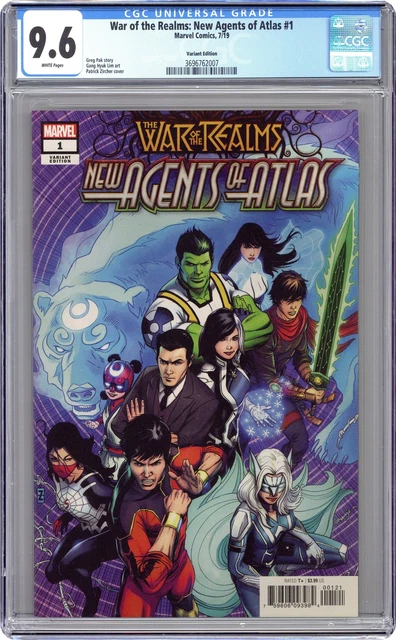 War of the Realms New Agents of Atlas 1D Zircher 1:50 CGC 9.6 2019 3696762007