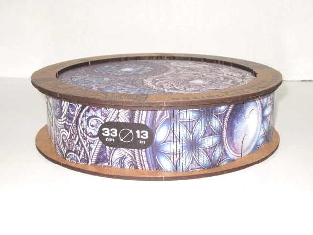 Unidragon Mandala Overarching Opposites Wooden Jigsaw Puzzle 350 Piece King Size 2