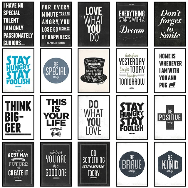INSPIRATIONAL PRINTS MOTIVATIONAL Posters Home Wall Art Quotes Decor A3