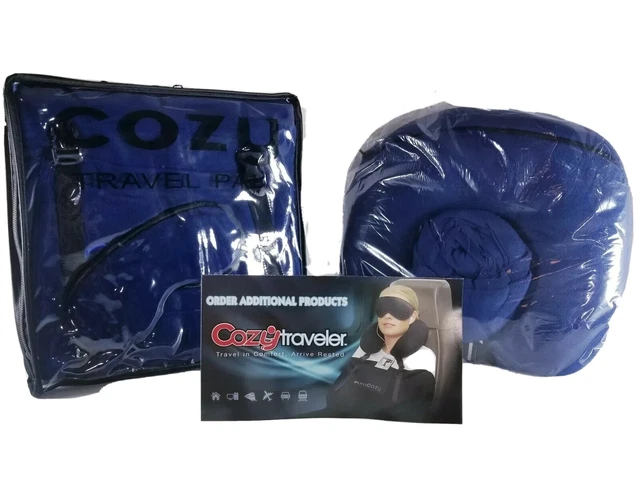 NEW EuroCozy Cozy Travel Eye Mask Blanket Neck Pillow Polar Fleece Warm Kit