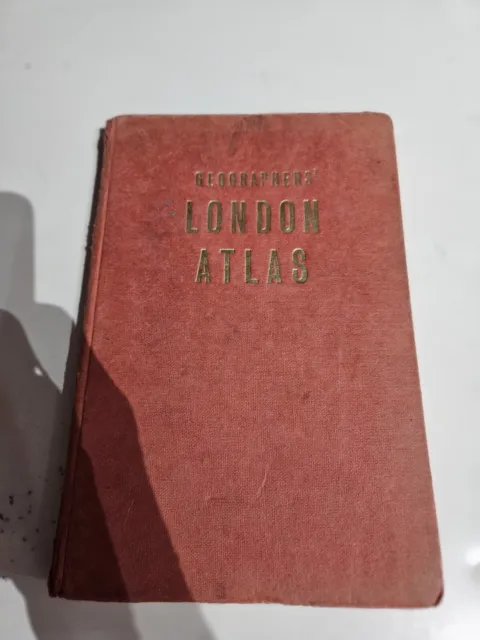 Geographers' A-Z London Atlas - Edition 8th Rare Vintage Antique