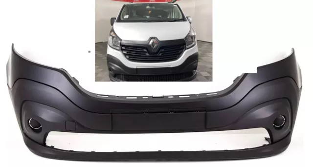 Renault Trafic Van 2014-2022 Front Bumper  Black Insurance Approved