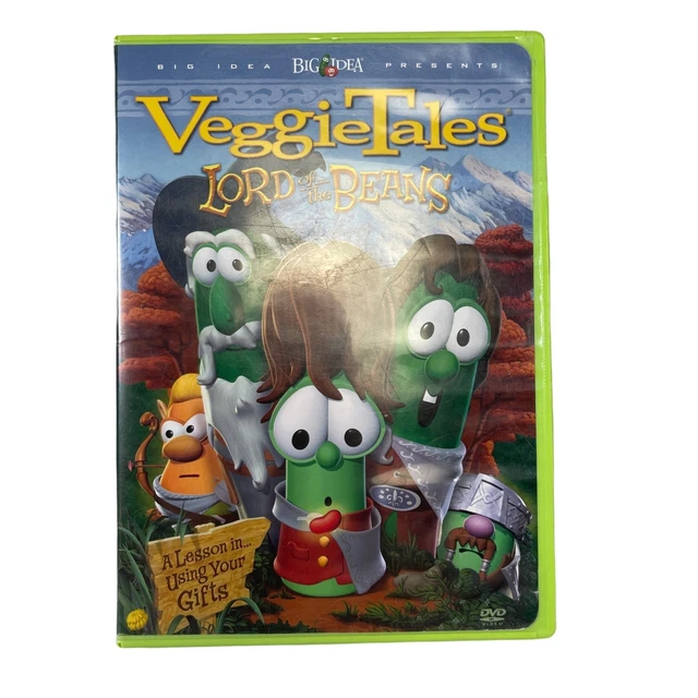 VEGGIETALES LORD OF The Beans A Lesson In Using Your Gifts DVD Animated veggietales-lord-of-the-beans-a-lesson-in-using-your-gifts-dvd-animated