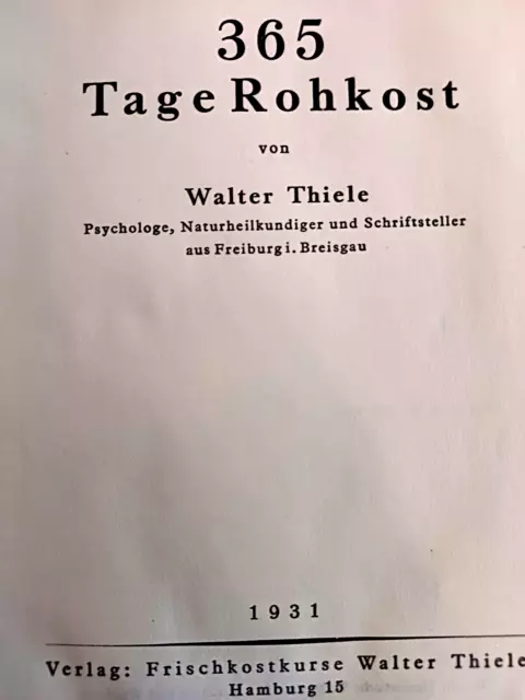 Vollwert : 365 Tage ROHKOST 1931  Kochen Backen Getränke für jeden Tag