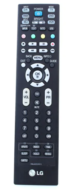 LG MKJ32022813 Télécommande d'origine Multi TV DVD VCR  (Réf#T-104)