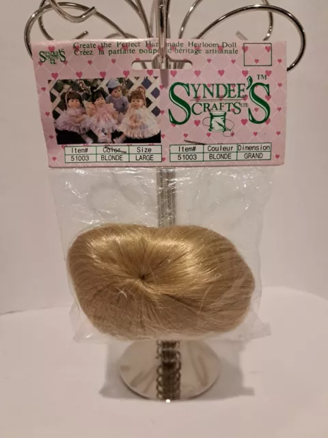 Syndee's Heirloom Doll Crafts Blonde Doll Hair Large New #51003