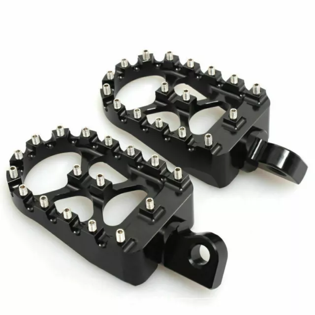 MX Style Wide Foot Pegs Rests Pedals For Harley Dyna Bobber Sportster XL1200 883