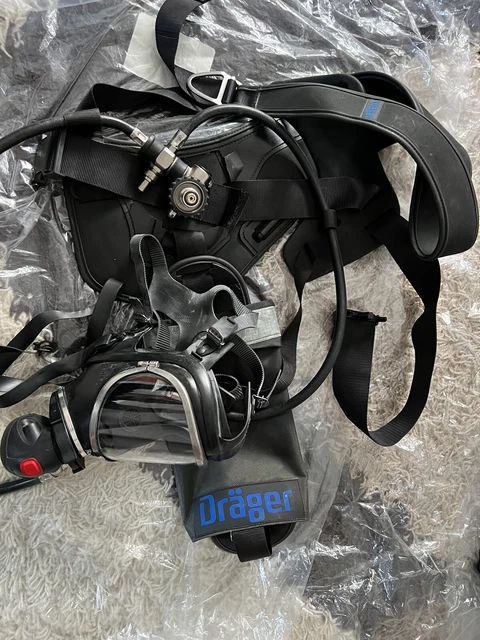 Drager Dräger PAS Colt senza bottiglia, maschera completa Panorama Nova per 3L/300bar, usato Drager Dräger PAS Colt senza bottiglia, maschera completa Panorama Nova per 3L/300bar, usato