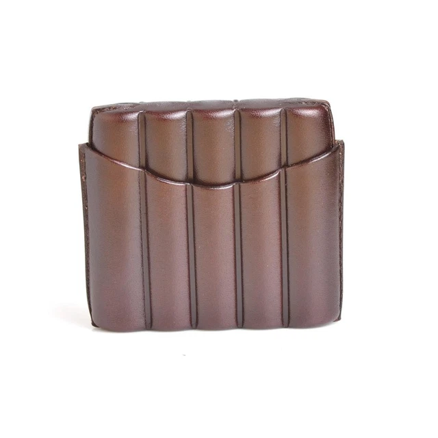Portasigari In Pelle Per 4 Sigari Toscani - Elegante E Pratico, Marrone - Foto 8