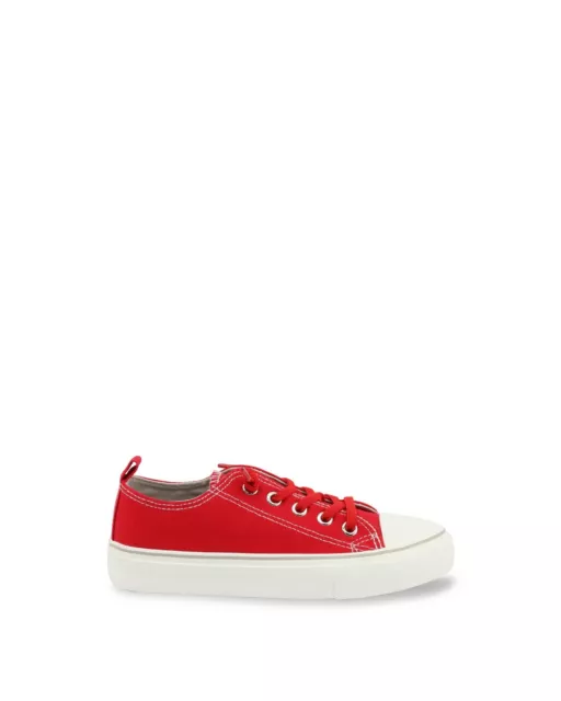 Shone Metal Eyelet Fabric Sneakers for  - Red