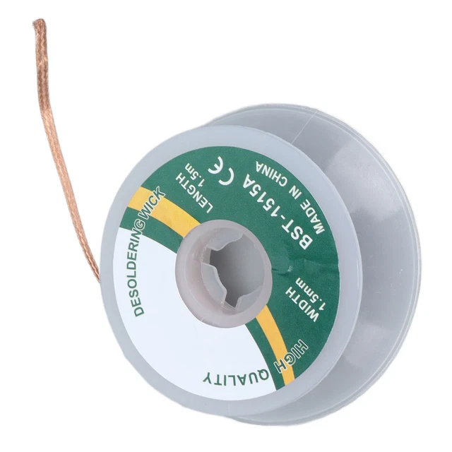 (1515A))Desoldering Wire Alloy Copper Solder Wick Braid Solder Wick Remover Low