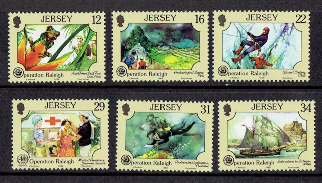 Jersey 1988 Operation Raleigh Costa Rica Peru Chile Australia Solomon MNH Jersey 1988 Operation Raleigh Costa Rica Peru Chile Australia Solomon MNH