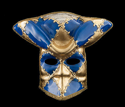 Mask Casanova from Venice Bauta Blue Carnival Prom Venetian VG14 1472