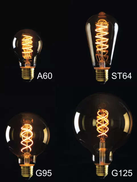 E27 A60 LED Vintage Retro Edison Filament Glühlampe Glühbirne Alt Klassisch